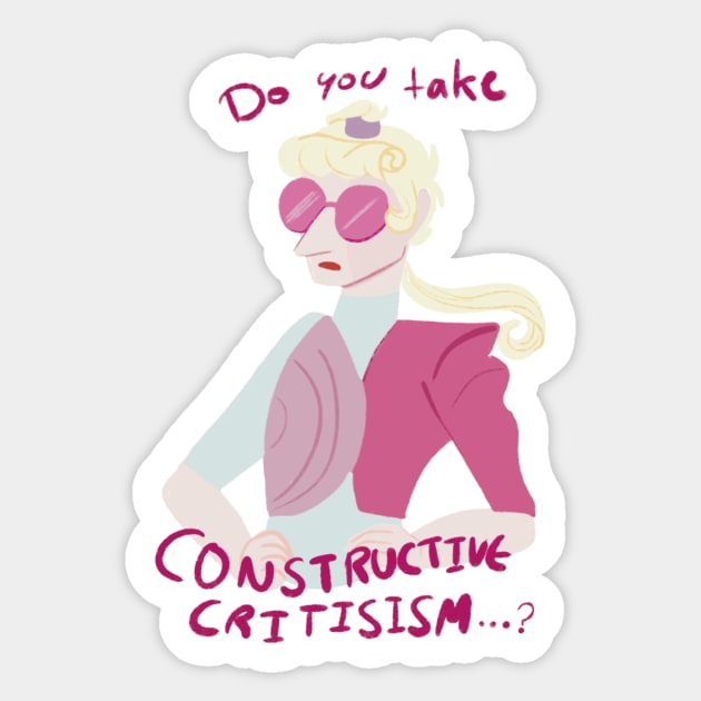 [Arts] Do you take constructive CRITISISM Sticker by kornyart